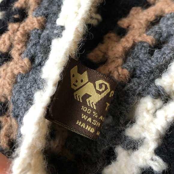 Vintage boho crochet shawl - Picture 5 of 6